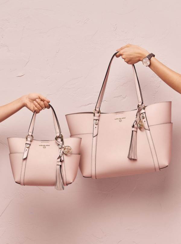 Damske Prenosná Taška Michael Kors Sullivan Large Saffiano Leather Ruzove - Kabelky Michael Kors Vypredaj | OEJUL-5372